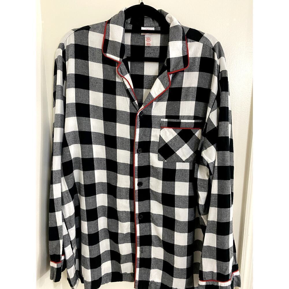 Wondershop Mens Buffalo Check Pajama Top - Size Lg Tall
